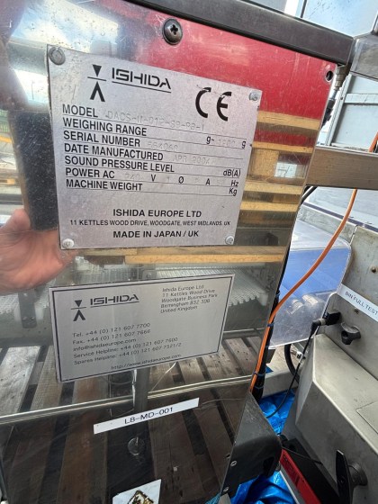 Weber SLC 902 Ishida Checkweigher Pic 01
